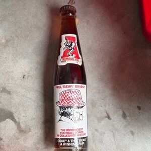 Coca-Cola Crimson Tide Collectible Bottle